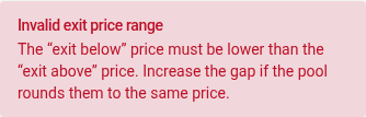 Reversed exit prices show a clear error on mobile