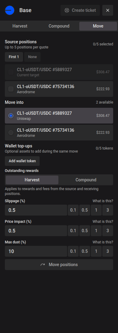 Chain Move pickers on mobile