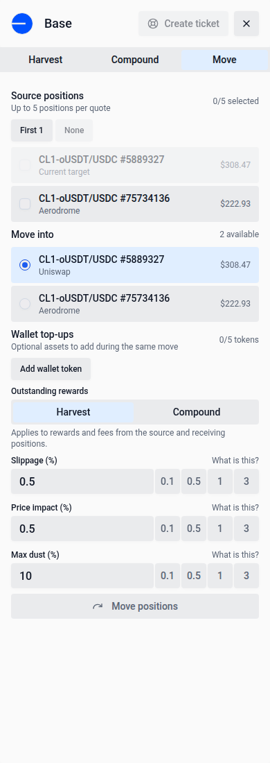 Chain Move pickers on mobile