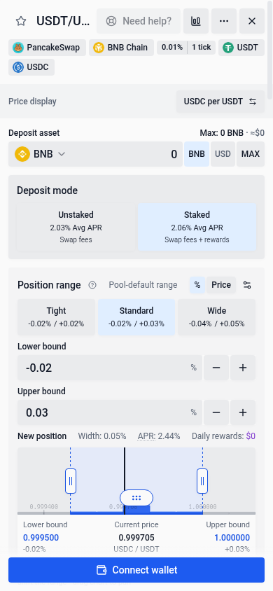 Deposit mode on mobile