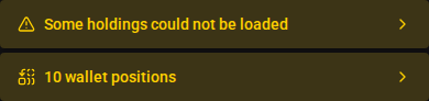 Balance and migration warnings on mobile
