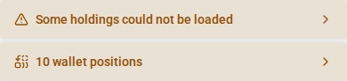 Balance and migration warnings on mobile