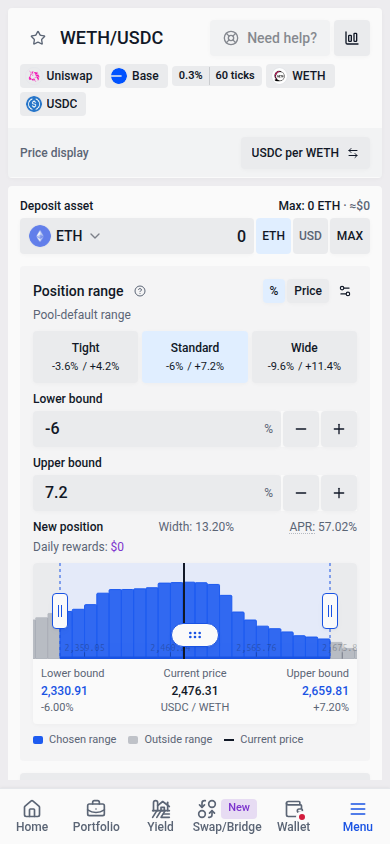 Farm overview on mobile