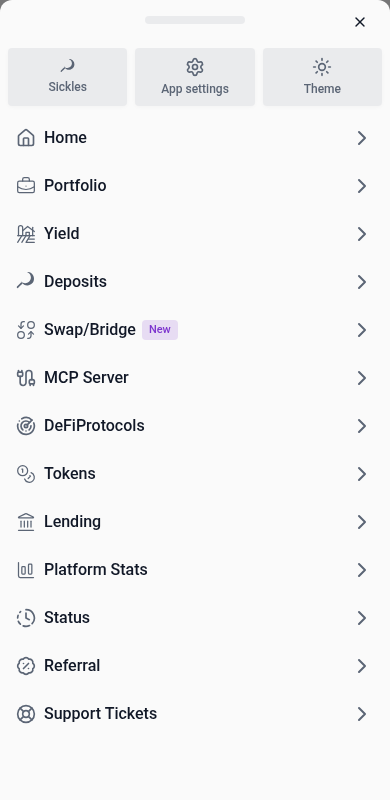 Mobile navigation drawer