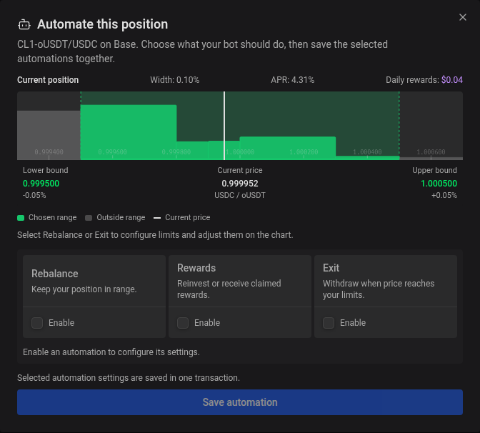 Choose automations before opening their settings