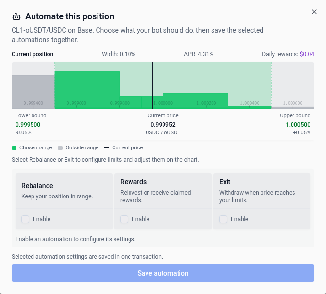 Choose automations before opening their settings