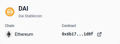 Token overview on mobile